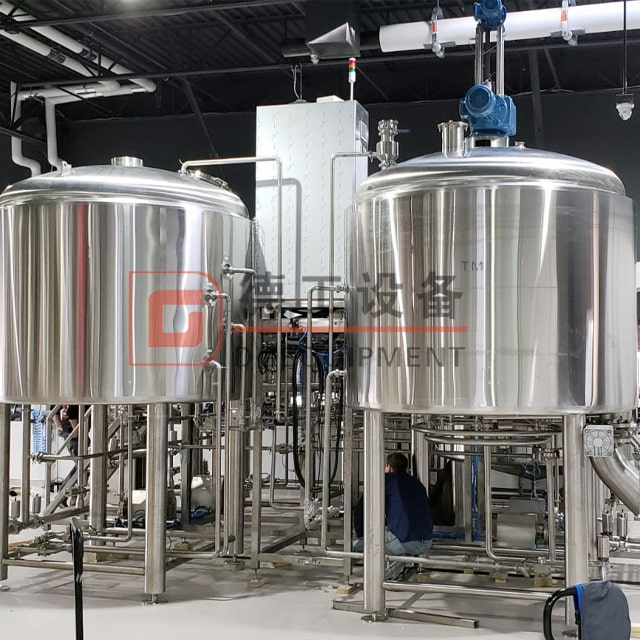 Система пивоварения 2000 л Пивоварня с 3 емкостями и паровым обогревом с двойными стенками для брожения для продажи