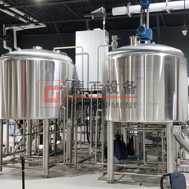 Пивоварня с 3-емкостной системой пивоварения объемом 700 л с паровым нагревом для производства пива для продажи