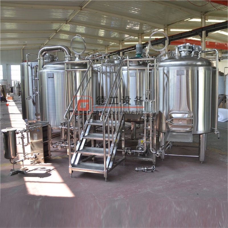 1000 литров 10HL Коммерчески использованная пивоваренная установка из нержавеющей стали 304 Комбинированная пивоварня с 3 емкостями для пивоварни / ресторана