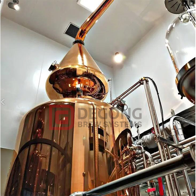 1500L 2000L DEGONG Craft Copper Distillery Оборудование для производства рома / джина / бренди / водки