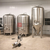 10HL Высококачественное коммерческое пивоваренное оборудование из нержавеющей стали с коническим бродильным чаном и паровой пивоварней