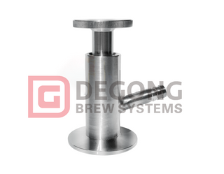 1 / 4-2 дюйма DN8-15 Санитарный клапан для отбора проб Сварные / резьбовые / зажимные детали для жидкости Стерильный пробоотборный клапан